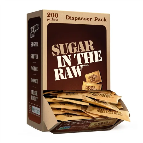 Vista 9 de SUGAR IN THE RAW, paquetes de azúcar de caña granulada, 100 unidades (paquete de 8)