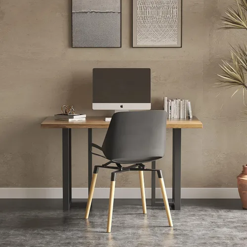 Vista 7 de Patas de metal para mesa, marco de escritorio de tubo cuadrado resistente, patas de mesa industrial, comedor, café, computadora, juego de 2
