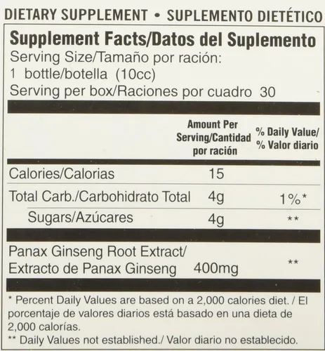 Vista 2 de Prince of Peace Rojo Panax Ginseng Extractum Ultra Strength 30 Vial(es)