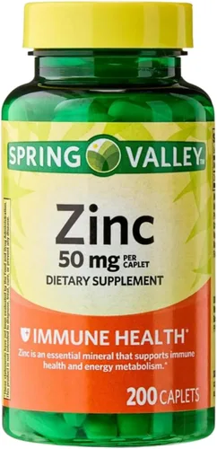 Zinc 50mg – 200 comprimidos, zinc vegetariano de alta potencia, suplemento diario para hombres y mujeres, soporte mineral sin gluten (paquete de 1)