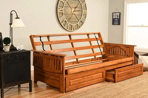 Vista 7 de Kodiak Furniture Phoenix - Juego de futón, tamaño completo, Barbados