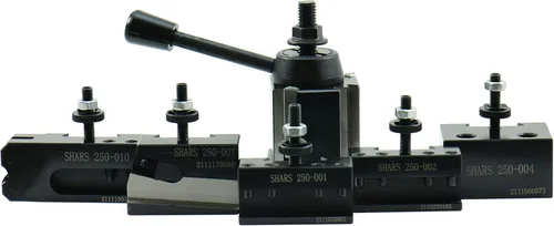 Vista 5 de Shars OXA - Juego de postes de herramientas de cambio rápido, 6 piezas de torno CNC para torno de 6 a 9 pulgadas (herramienta de corte 0°) 202-9469 M