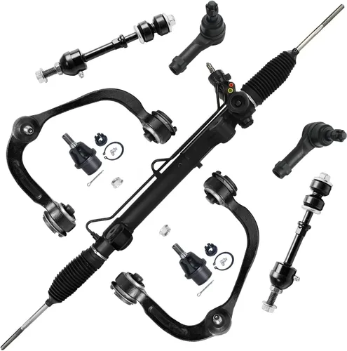 Vista 23 de Detroit Axle - Kit de brazos de control delanteros 2WD de 8 piezas para Ford F-150 Lincoln Mark LT 05-08, 4 brazos de control superior e inferior