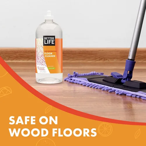 Vista 8 de Limpiador de pisos Better Life - Limpiador líquido multiusos para madera, baldosas, laminado, vinilo, bambú - Limpiador de suelos de madera dura