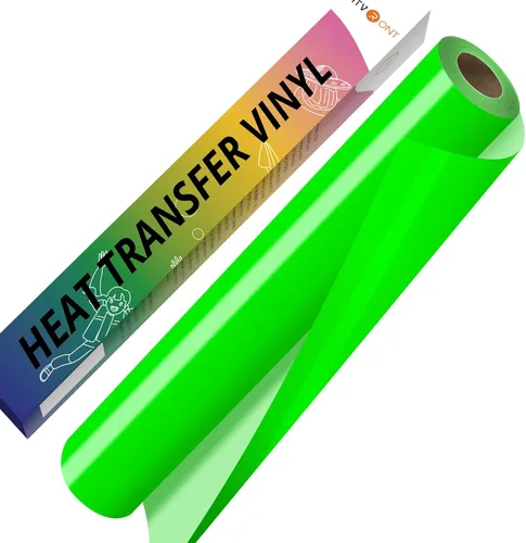 Vista 11 de HTVRONT Rollo de vinilo HTV rosa - 30,5 cm x 3,05 metros Rosa bebé, vinilo para planchar para todas las máquinas de corte y Silhouette Cameo, rollos