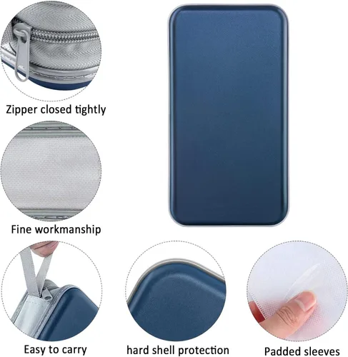 Vista 26 de Estuche para CD, capacidad para 80 unidades, para CD/DVD, cartera, de plástico duro, CD y DVD, carpetas de almacenamiento para automóvil, hogar