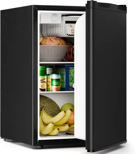 Vista 14 de Antarctic Star Refrigerador compacto de 3.2 pies cúbicos con congelador, mini refrigerador de una sola puerta con termostato ajustable, estantes