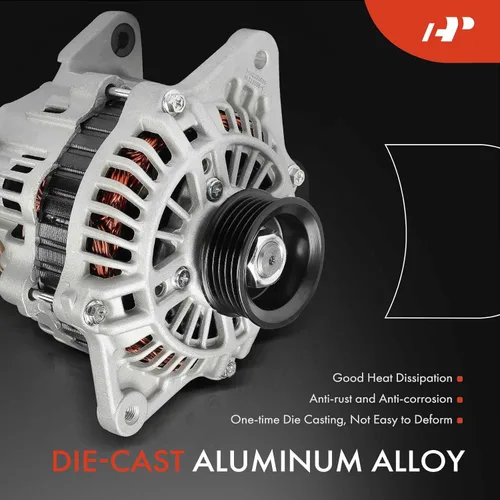 Vista 4 de A-Premium Alternador compatible con Subaru Impreza 2004-2010, Forester 2006-2010 y Saab 9-2X 2006, 2.5L, 12V 90A polea de 5 ranuras en el sentido