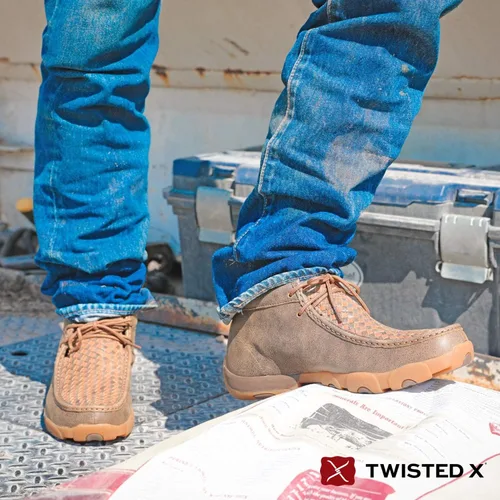 Vista 9 de Twisted X Botines Chukka Driving Moc para hombre