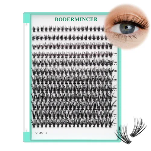 Vista 50 de Bodermincer 7D/10D/20D/30D/40D/50D/60D/80D/100D Rizo D, 240 unidades, extensiones de pestañas postizas, individuales y en racimo, pestañas falsas
