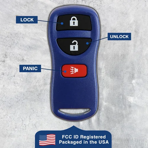 Vista 5 de KeylessOption Llavero para 2002 2003 2004 2005 2006 2007 2008 2009 2010 2011 2012 2013 2014 2015 2016 2017 Nissan Titan Rogue Infiniti Remoto