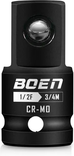 Vista 6 de BOEN Adaptador de enchufe de impacto de 1 "F a 3/4 "M, acero Cr-Mo, juego de adaptadores de enchufe para conversiones de controlador de impacto