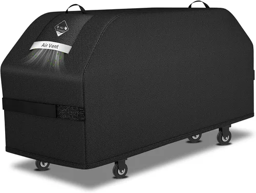 Vista 11 de KINGLY Cubierta de parrilla para Blackstone de 22 pulgadas con capucha y soporte, súper duradera, resistente al agua, para parrilla Blackstone de 17