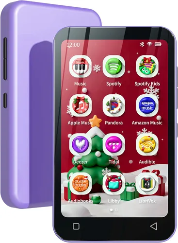 TIMMKOO Reproductor MP3 para niños de 80 GB con Bluetooth, controles parentales, Spotify preinstalado, Spotify Kids, audible, reproductor de música