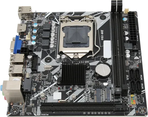 Vista 4 de Placa base para computadora de escritorio H6 ME, zócalo LGA 1155, DDR3, SATA2.0 x 4, PCIe 16X, USB 2.0 x 10, VGA, HDMI, M.2, NVME M.2, pin