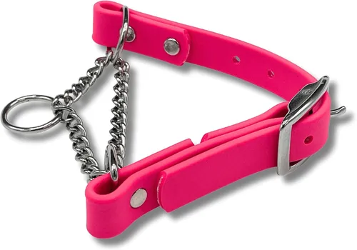 Vista 15 de Collar de Martingala para Perros, Biothane, Hardware de Acero Inoxidable, Sin Tirones, Fabricado en Estados Unidos, Grado Profesional, XXS, Negro