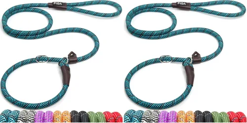 Vista 32 de Fida - Correa antideslizante duradera, correa resistente de presilla de 6 pies x 1/2 pulgada, cómoda correa de entrenamiento para perros grandes