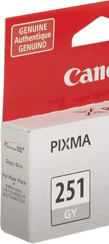 Vista 2 de Canon CLI-251 gris compatible con impresoras iP8720, MG6320, MG7120, MG7520 (paquete de 2)