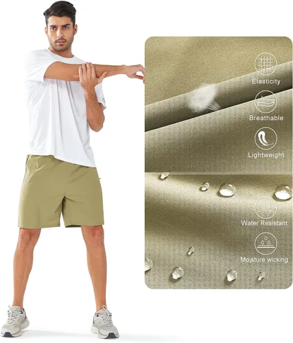 Vista 5 de NORTHYARD - Shorts deportivos para hombre, ligeros, de secado rápido, para correr, hacer ejercicio, baloncesto o senderismo