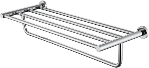 Towel Rack Chrome with Single Towel Bars for Bath Wall, Towel Racks for Bathroom, Bathroom Towel Holder, Bathroom Towel Bar, Wall Towel Racks for
