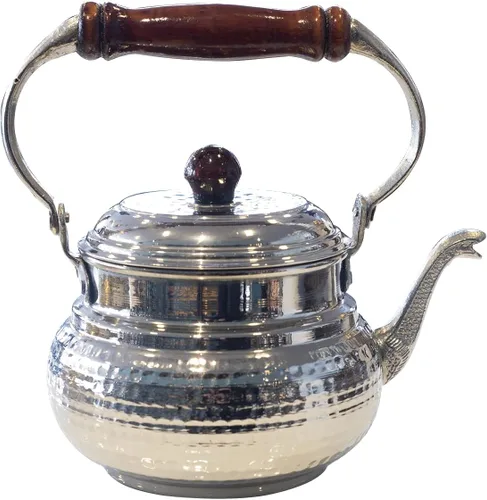 Vista 5 de Tetera de cobre, tetera de cobre de estilo italiano, tetera de cobre, hervidor de té vintage, hervidor de cobre y latón, hervidor de cobre hecho a