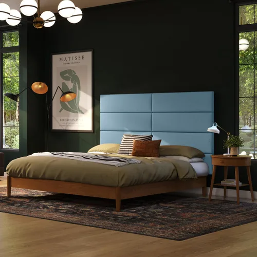 Vista 214 de Jaxx Panelist - Cabecero acolchado moderno, juego de 4 paneles para montar en la pared (cada uno de 11.25 x 38 pulgadas), tamaño King