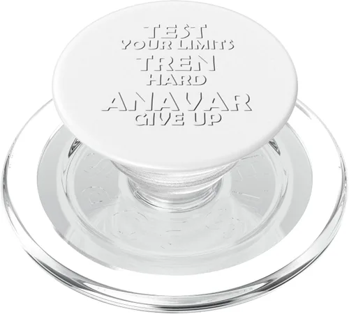 Test Your Limits Tren Hard Funny Bodybuilding Gym Design PopSockets MagSafe PopGrip for iPhone