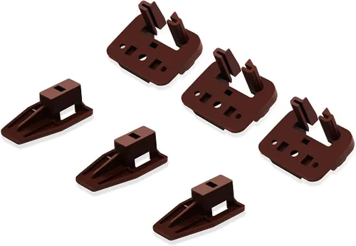 Vista 7 de Juego de 3 piezas de reparación de correderas de cajón para montaje central, guías de cajones de plástico para guía de cajones Rite-Trak I Glide &