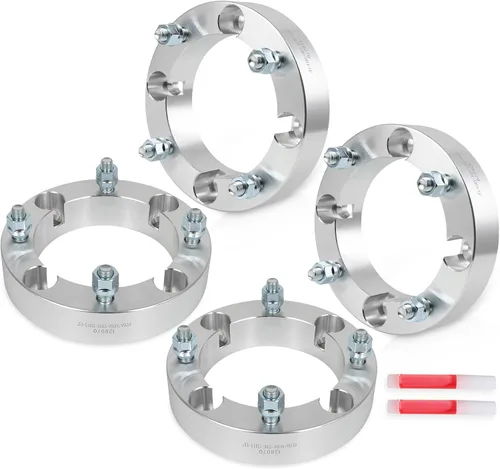 Vista 5 de SCITOO 2 espaciadores de rueda de 1.5 pulgadas, 4 x 156 de diámetro de 5.157 in, 12 x 1.5 pulgadas, adaptadores de espaciadores de rueda de 4