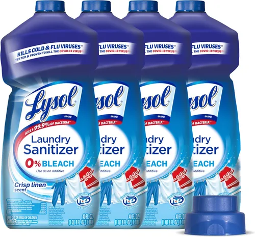 Lysol Desinfectante para ropa, aditivo desinfectante para la ropa, seguro para el color, alternativa al blanqueador, eliminador de olores de la