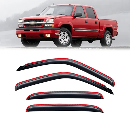 Vista 86 de Visera de ventana para Jeep Cherokee 1984-2001 (Excluye Modelo Limited), Protectores Guards Shields de lluvia de canal exterior, Deflector