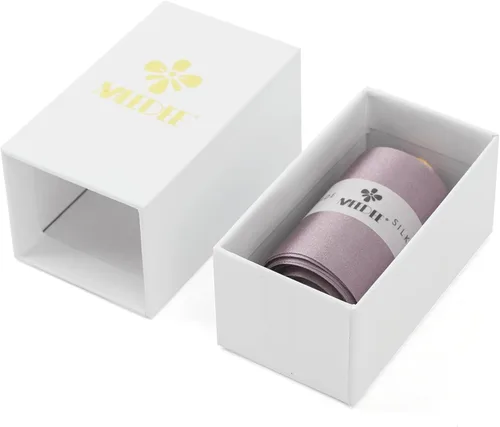 Vista 9 de MEEDEE Cinta de seda púrpura polvorienta de 2 pulgadas, cinta de pelo de seda pura, cinta de satén de seda morada de 5 yardas en carrete, cinta