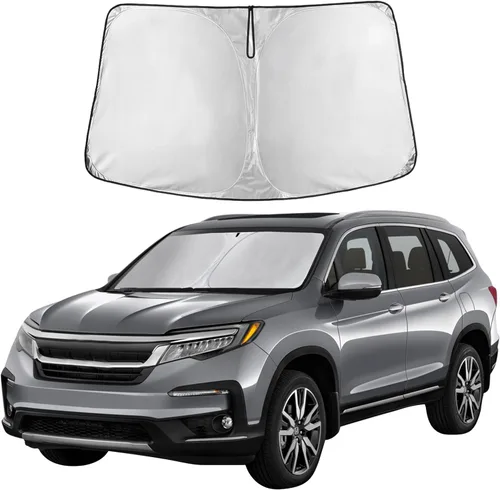 Vista 290 de EcoNour - Parasol plegable para parabrisas de Toyota Tacoma 2016-2025 2026, accesorios para camioneta de 2 puertas y 4 puertas, protector de visera