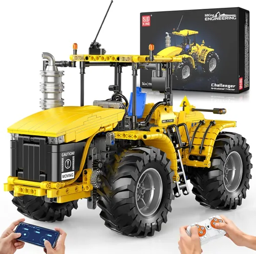 Mould King 17081 RC Technik City Tractor Building Set, MOC Semi Construcción Vehículos Farm Sets para Adultos, 1401 Piezas Control Remoto Modelo