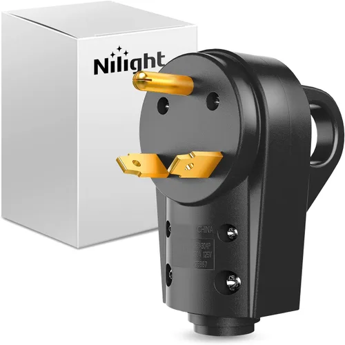 Vista 22 de Nilight Receptáculo de Repuesto para RV de 30 Amperios Toma Hembra Resistente de 125 Voltios con Mango Listado por ETL Enchufe NEMA TT-30R para RVs