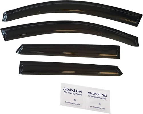 Vista 9 de 2016-2021 Protectores de lluvia adhesivos para parabrisas lateral de Hyundai Tucson SEL Value Limited Sport Ultimate SE, viseras duraderas