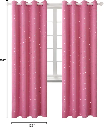 Vista 37 de BGment Cortinas cortas para ventanas, cortinas opacas pequeñas de 45 pulgadas para dormitorio, cortinas de oscurecimiento de habitación