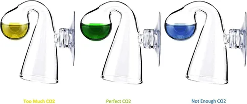 Vista 7 de Comprobador de gotas de CO2 de vidrio – Kit de monitor de CO2 para tanque de acuario – Funcional y fiable – Comprobador de gotas transparente