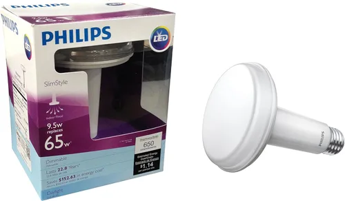 Vista 3 de Philips Bombilla LED regulable 452466 de 65 vatios estilo delgado BR30