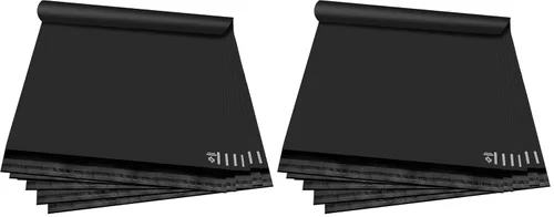 Vista 12 de KKBESTPACK Sobres de Correo de Polietileno 12x15.5 Bolsas de Envío Autoadhesivas Impermeables (Negro), 50 Piezas