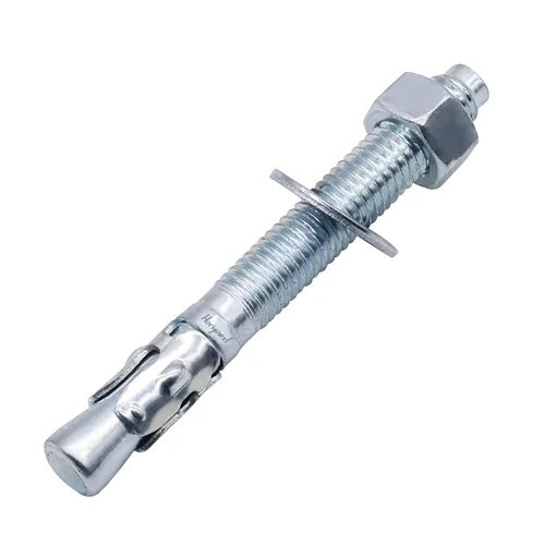 Vista 31 de Anclaje de cuña de 1/2" x 2-3/4", solo para cemento y hormigón, tornillos de acero al carbono galvanizados y pernos de retraso (10 unidades)