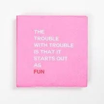 Servilletas de cóctel Mary Phillips: el problema con el problema es que comienza como divertido