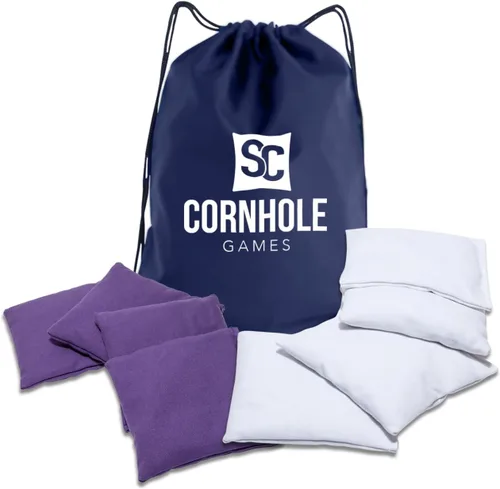 Vista 31 de Bolsas de cornhole resistentes al clima (juego de 8) - Tamaño/peso profesional de regulación (16 oz) - Uso en tableros de cornhole profesionales
