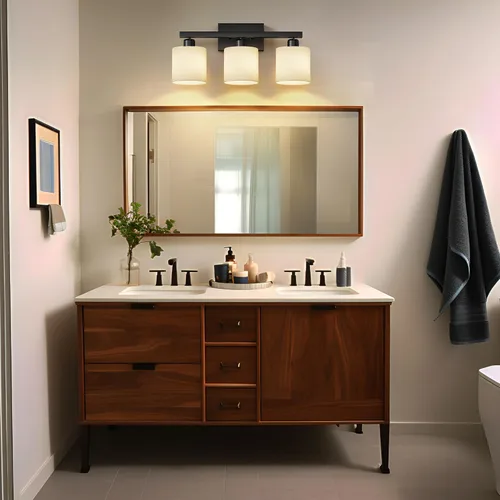 Vista 7 de PARTPHONER Lámparas de baño, accesorios de iluminación de baño sobre el espejo, luces de tocador clásicas interiores, lámpara de tocador moderna