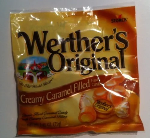 Werther's Original Storck - Caramelos duros rellenos de caramelo cremoso (2.65 onzas)