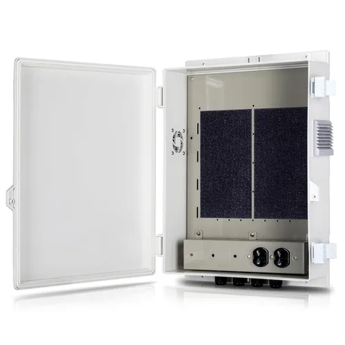 Vista 8 de Namunanee - Caja de conexiones eléctricas para exterior, recinto resistente al agua de ABS con panel de montaje interno y tapa con bisagras, 9.2" H