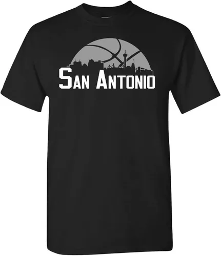 Vista 25 de Xtreme Apparrel Camiseta Team Cityscape Skyline para los fanáticos del baloncesto