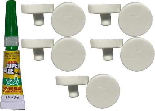 Awesome Aquatic Tapones Frag de cerámica, discos/base con pegamento de arrecife gratis, tapón Frag Plate Frag Disc (10 unidades de 0.94 pulgadas con