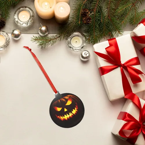 Vista 7 de Christmas Ornament 3" Large Acrylic Christmas Tree Pendant Grimace Pumpkin Lantern Hanging Ornament Accessories 2025 Xmas Decoration Pendant for