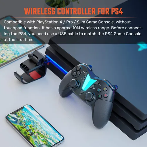 Vista 3 de IFYOO Controlador de juegos móvil compatible con iPhone iPad Ver13 o posterior solo para juegos MFi teléfono inteligente Android solo para Ver10